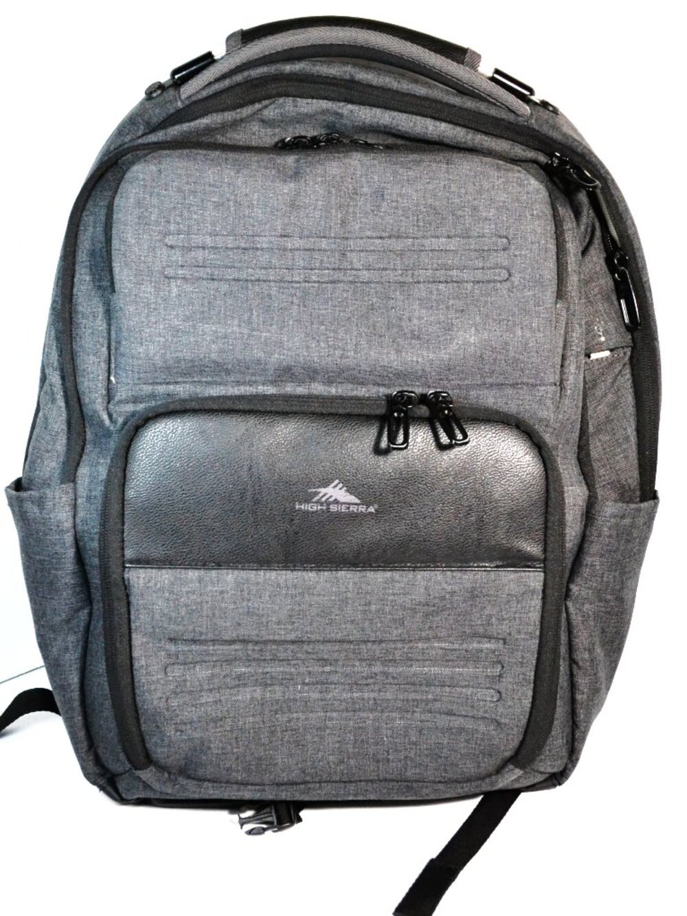 High Sierra Elite Pro Business Laptop Backpack Gray USB Travel Work Bag - Picture 2 of 14